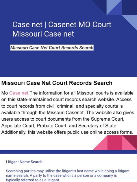 courts.mo.gov case net by case number