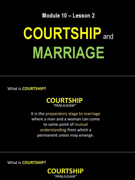 courtship and marriage pdf