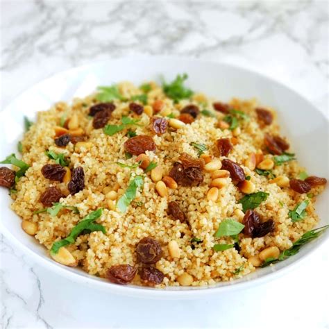 couscous with pine nuts and raisins