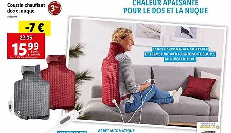 Coussin chauffant dos et nuque électrique, Santé Fan de