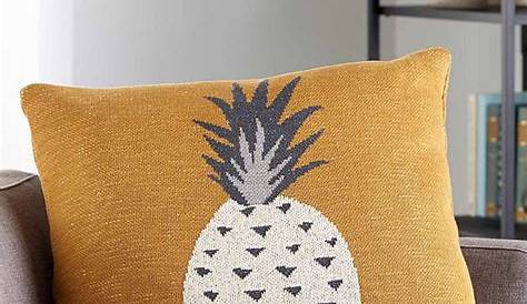 Duo de coussins colorés à motifs d'ananas style exotique