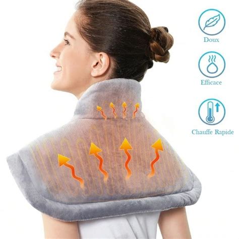 Coussin chauffant pour épaules et cou Prune