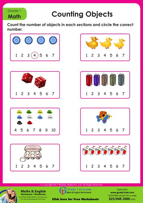 Couting Math Worksheets