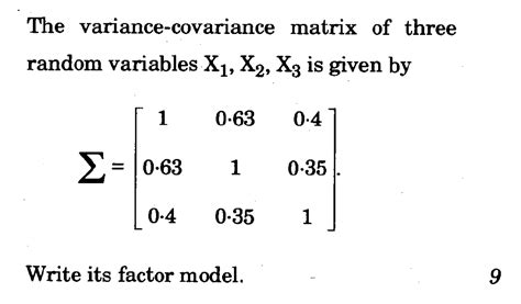 covariance in matrix form