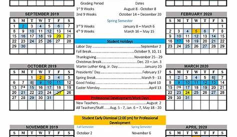 Covenant Christian Academy Calendar