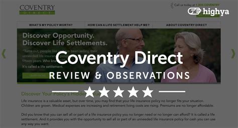 coventry buy life insurance policy