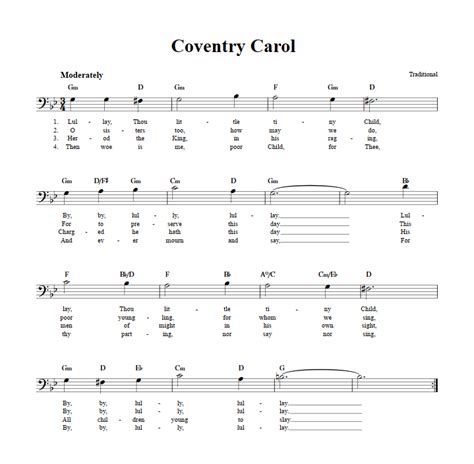 coventry carol bass