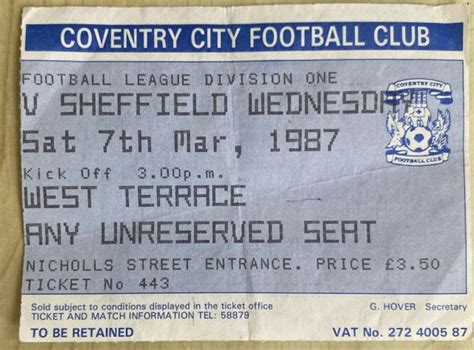 coventry city v sheffield wednesday tickets