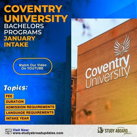 coventry university undergraduate courses