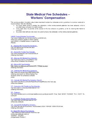 coventry workers comp fee schedule