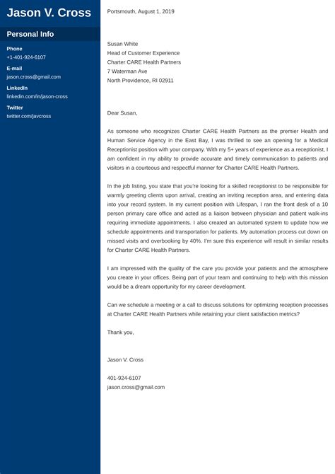 University Student Cover Letter Example Kickresume