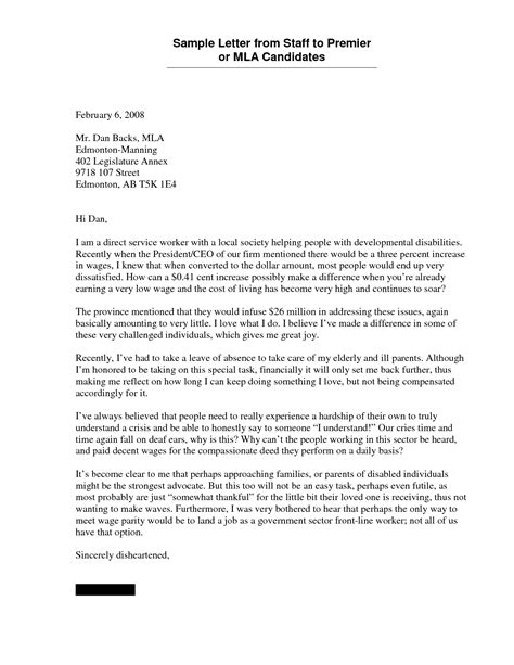 cover letter examples mla