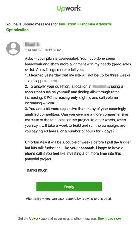 cover letter template for upwork