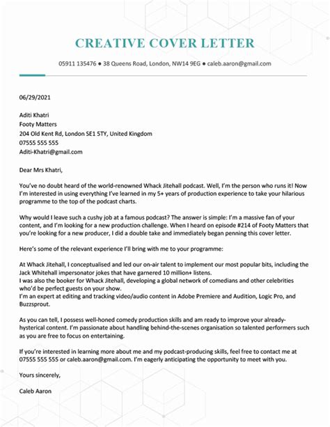 cover letter writers uk