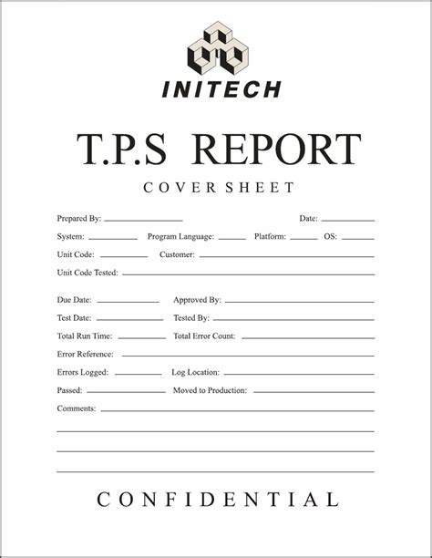 cover on tps report