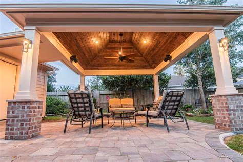 Contemporary Patio Cover, Kitchen and Firepit TCP Custom Outdoor Living