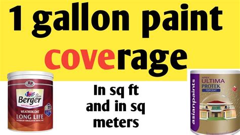 Coverage From A Gallon Of Paint