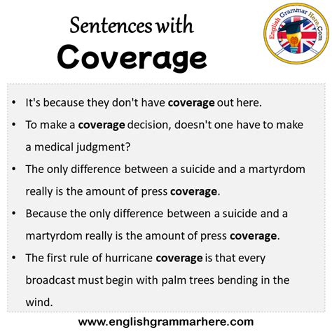 coverage sentence examples