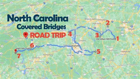 covered bridges in nc map