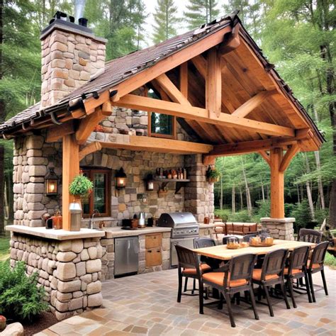 covered outdoor kitchen