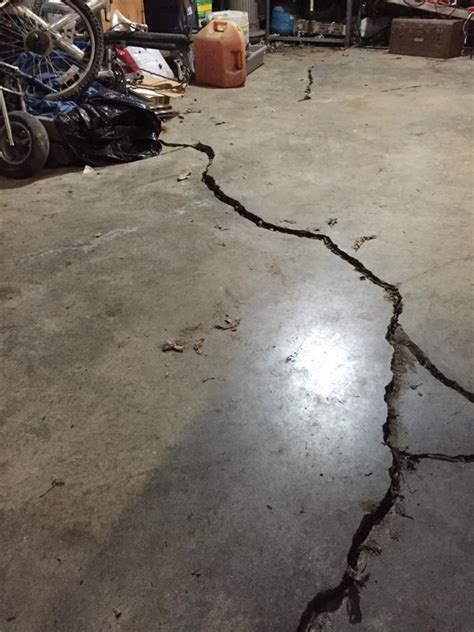 covering garage floor cracks