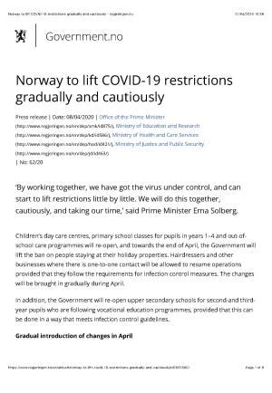 covid requirements for entering norway