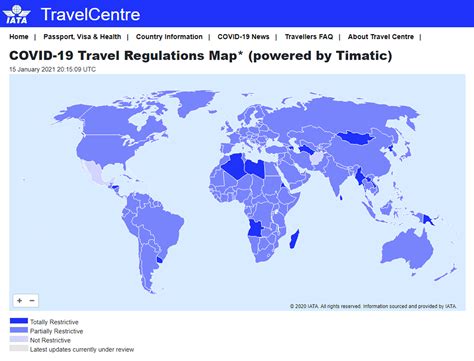 covid travel restrictions by country