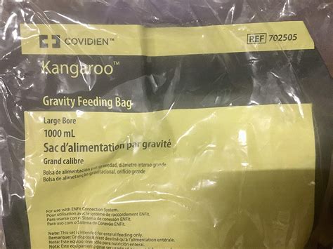 covidien kangaroo gravity feeding bag 702505