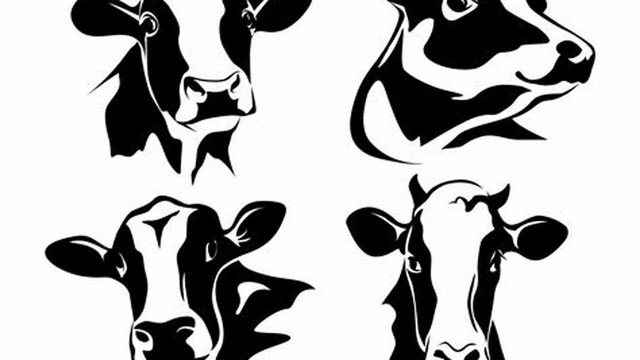 Unveiling the Secrets of Cow Head Clip Art in Black and White: A Journey of Discovery