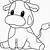 cow kids coloring page