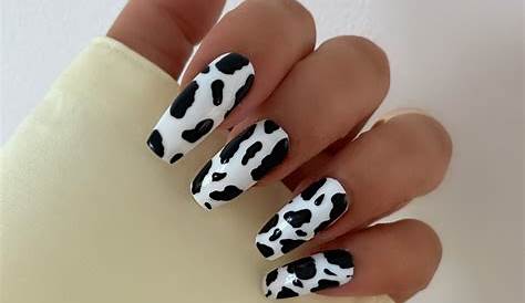 Cow print nails. Nail art. beautybycharlotte39 Best acrylic nails