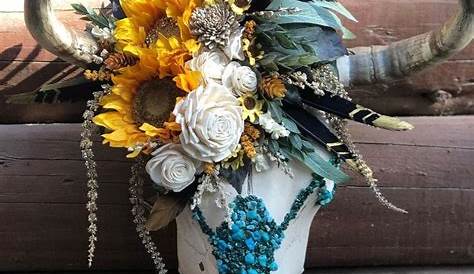 Pin by Cela Mcguire on floral arrangements | Animal skull decor, Cow