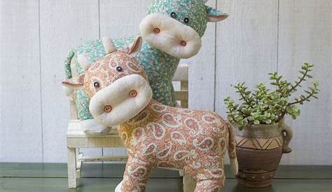 Cow Stuffed Animal Sewing Pattern