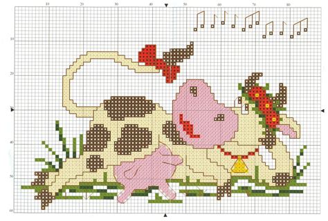 Cow Cross Stitch Pattern Free