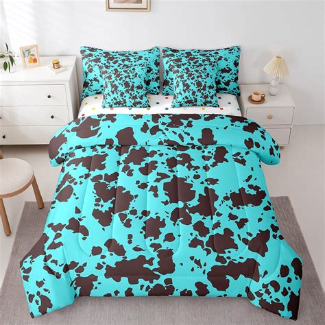 Cow Print Bed Sheets Single