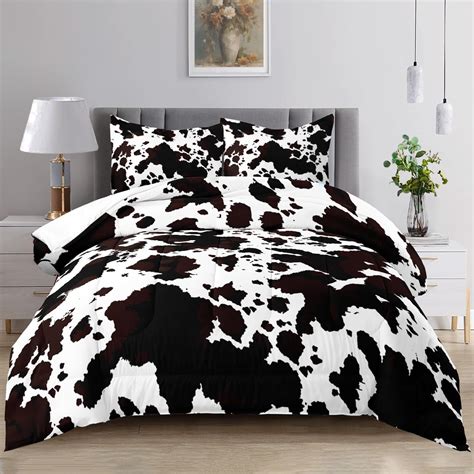 Cow Print Bedding Set King