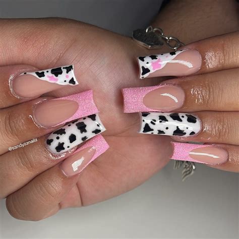cow toe nail designs