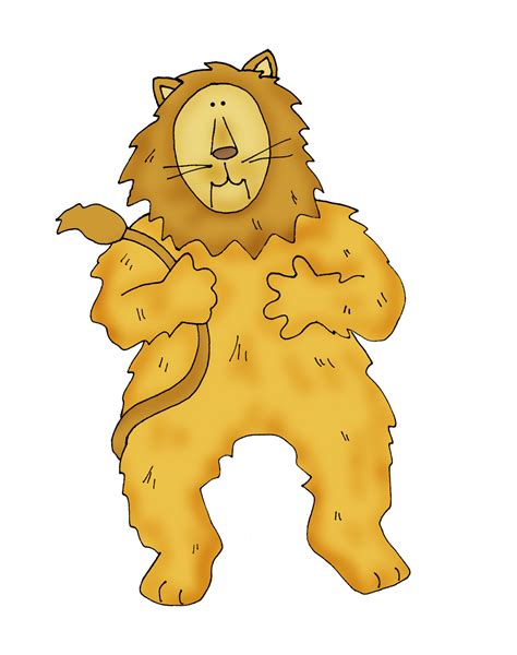 cowardly lion wizard of oz clipart