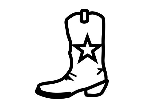 cowboy boot images clip art svg