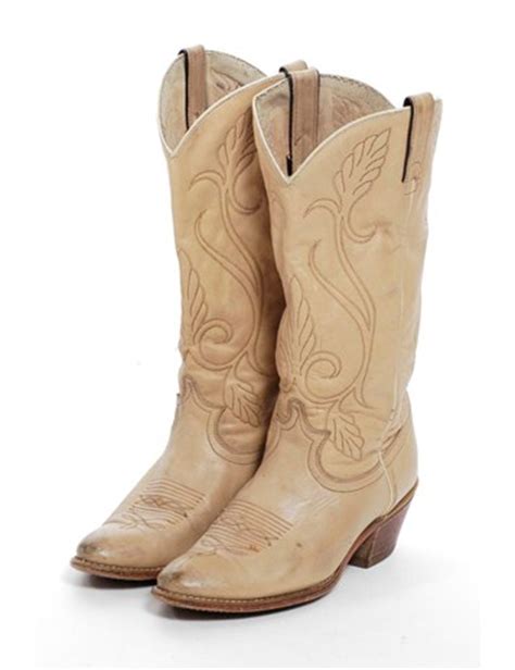 cowboy boots beige