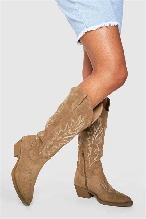 cowboy boots for women boohoo