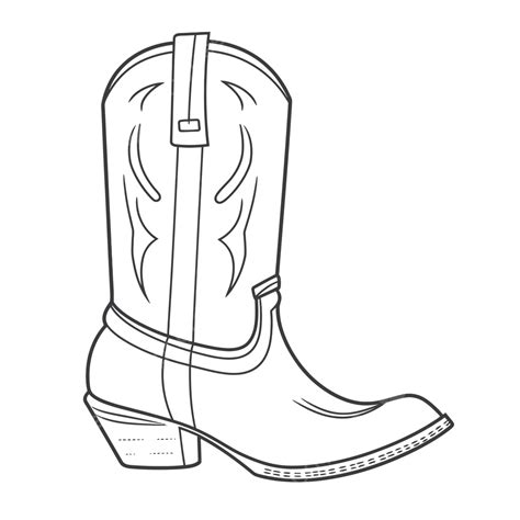 cowboy boots outline png