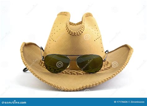 cowboy hat and sunglasses