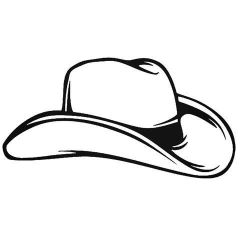 cowboy hat outline tattoo