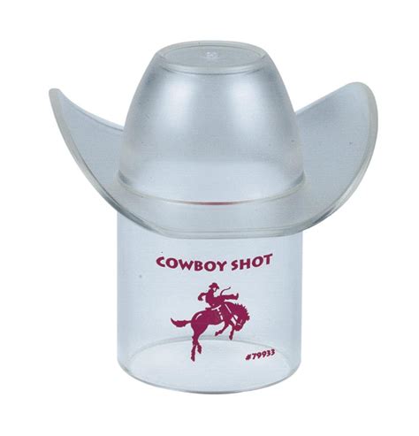 cowboy hat shot glass