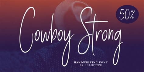 cowboy strong stylish font free download