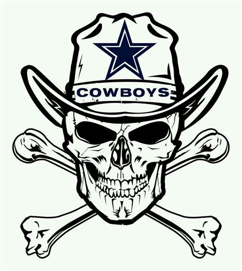 cowboys logo images black and white