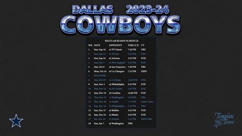 cowboys schedule 2023-24 wallpaper