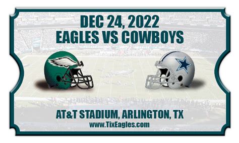 cowboys versus eagles tickets