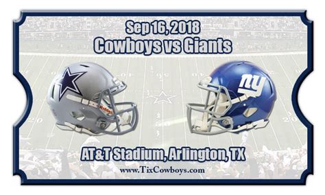 cowboys vs giants tickets